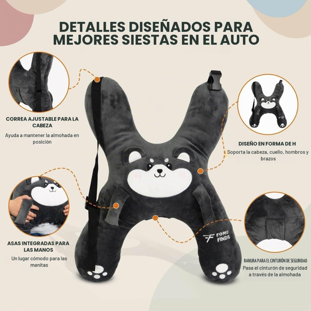 Almohada de Viaje Infantil con Soporte para la Cabeza