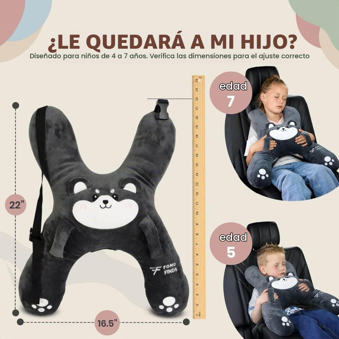 Almohada de Viaje Infantil con Soporte para la Cabeza