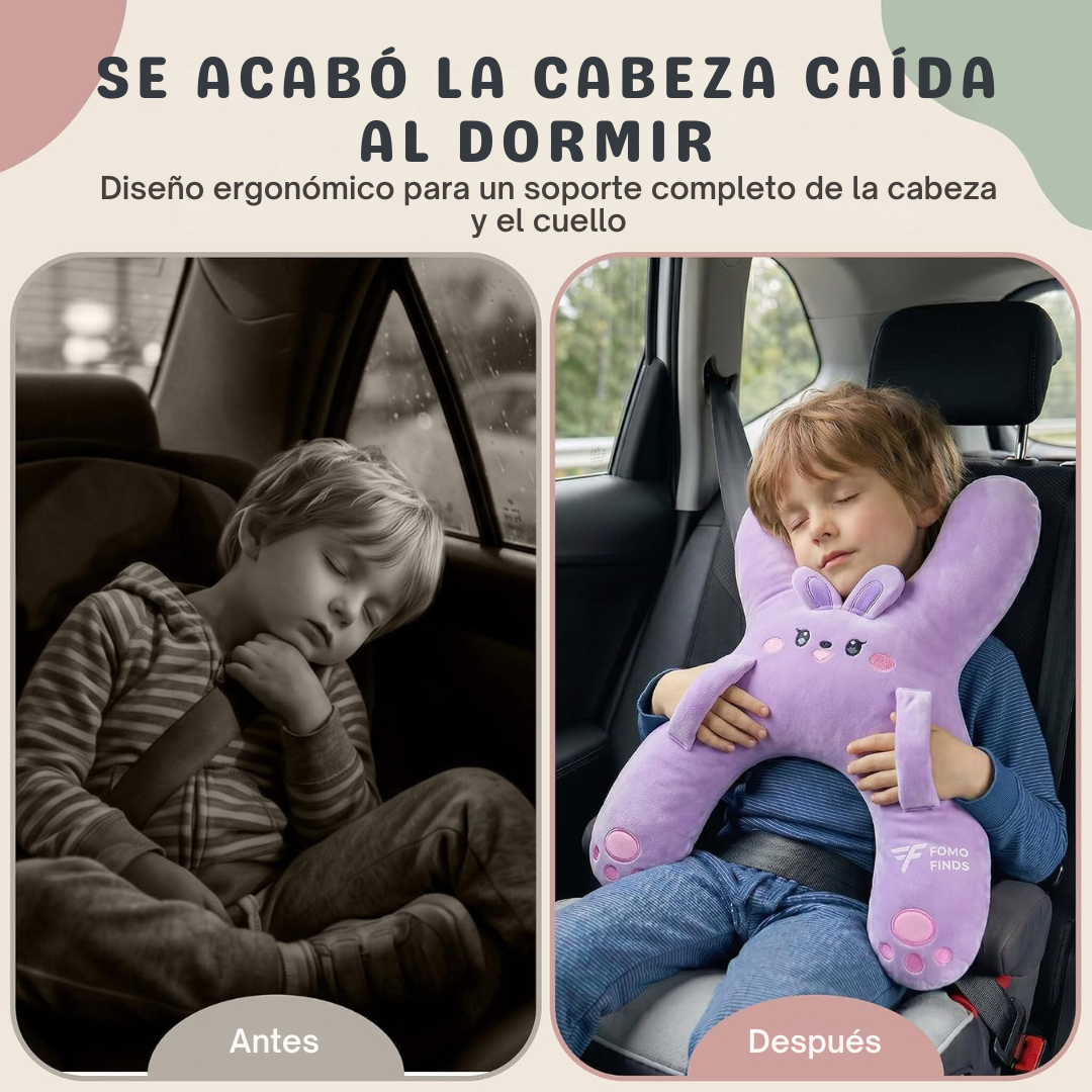 Almohada de Viaje Infantil con Soporte para la Cabeza